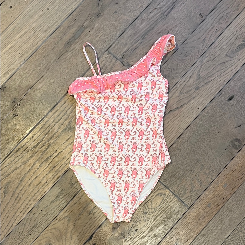Kids pink roller rabbit one piece